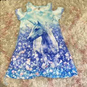 Girls Justice Unicorn dress size 8/10